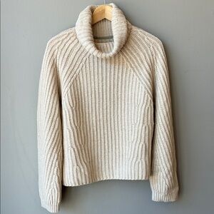 Brochu Walker Cream Cowl Neck Sweater